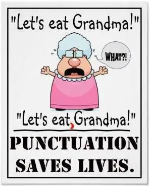 bad punctuation examples funny